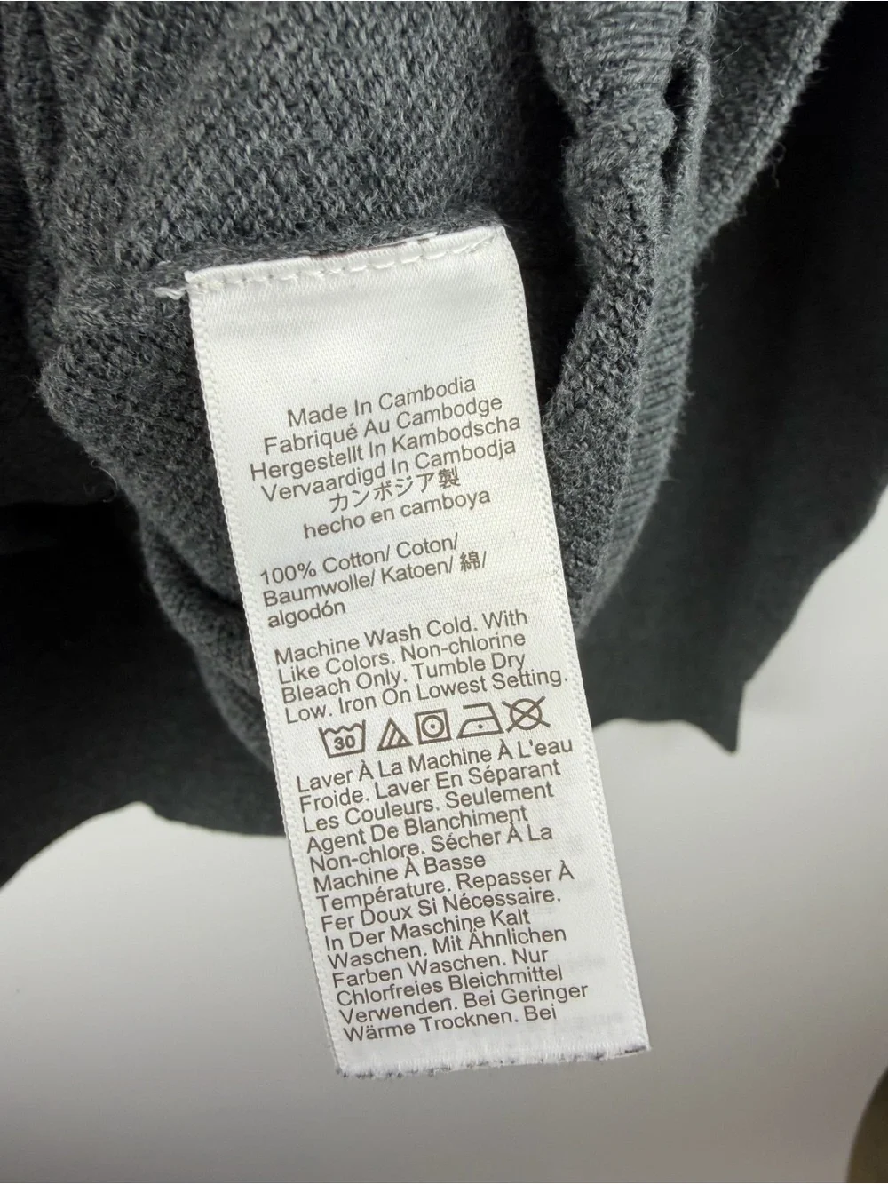 J. Crew Men's Crewneck Sweater in Charcoal Gray